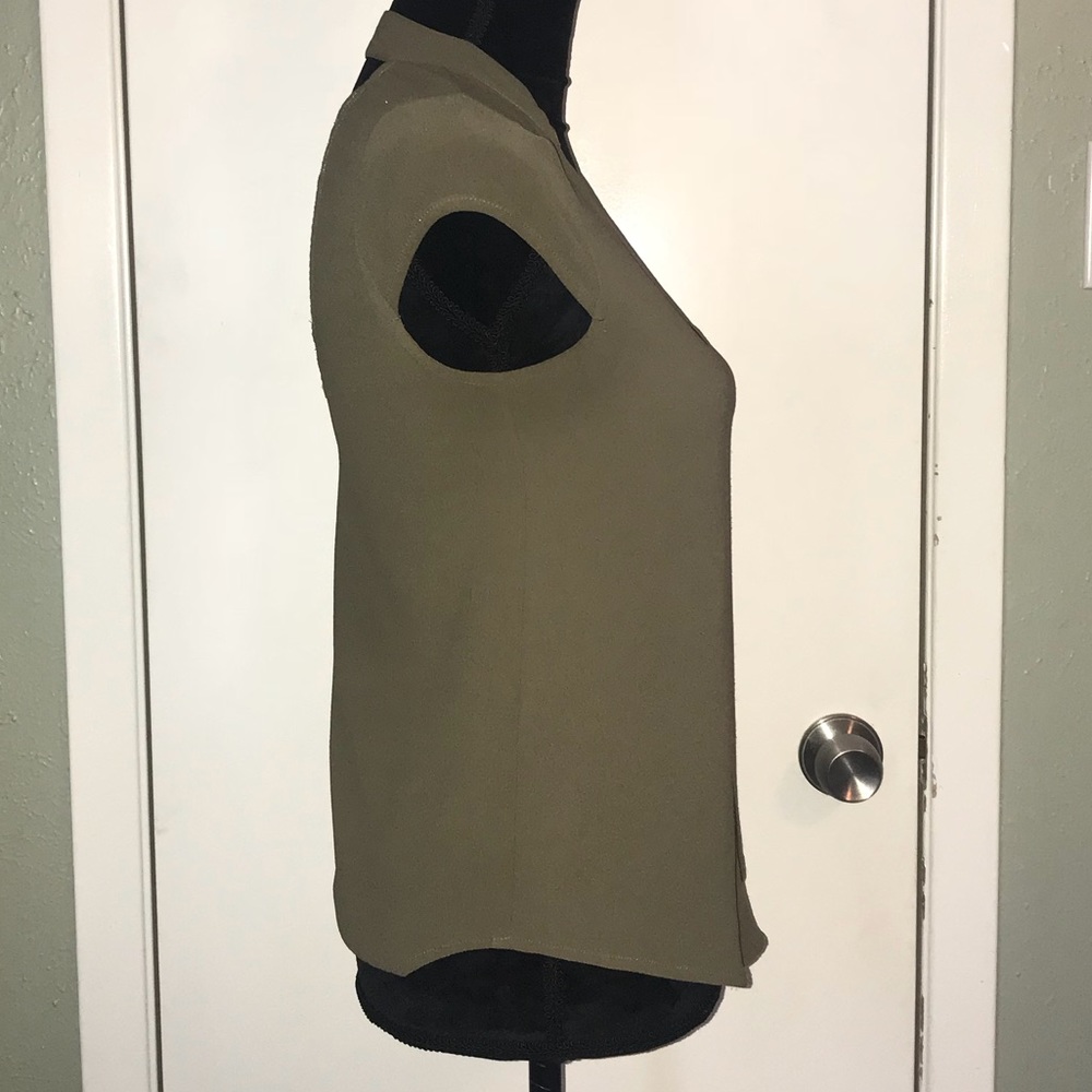 GUESS - dark & pale olive green blouse - Picture 5 of 7